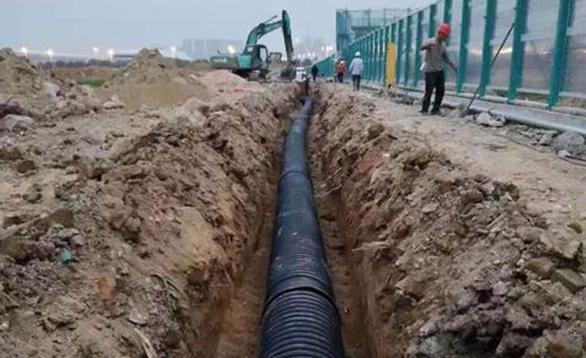 2019年HDPE双壁波纹管排水施工项目